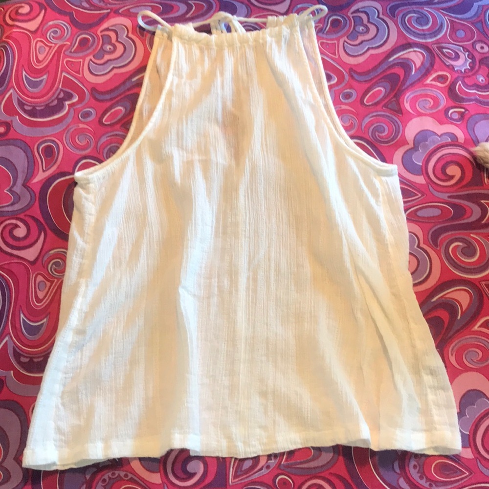 White halter top